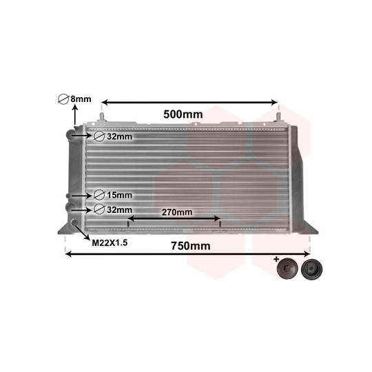 03002026 - Radiator, engine cooling 