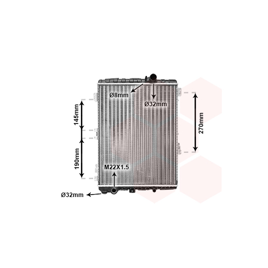 03002038 - Radiator, engine cooling 