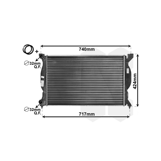 03002201 - Radiator, engine cooling 