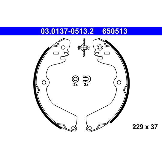 03.0137-0513.2 - Bromsbackar, sats 