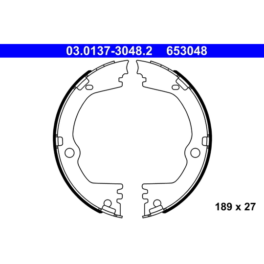 03.0137-3048.2 - Piduriklotside komplekt, seisupidur 