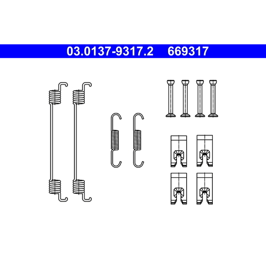 03.0137-9317.2 - Accessory Kit, brake shoes 