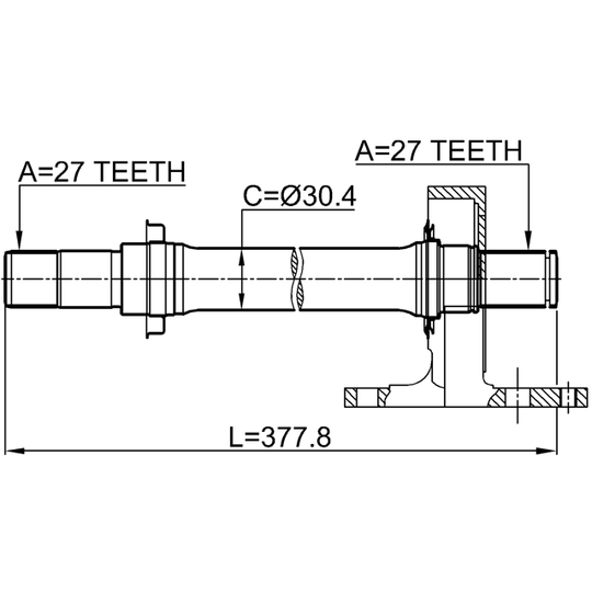 0312-CRVATRH - Drive Shaft 