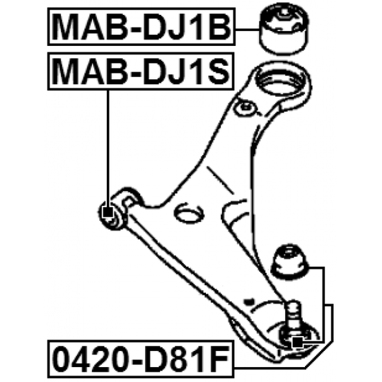 0420-D81F - Ball Joint 