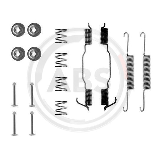 0501Q - Tillbehörssats, bromsbackar 