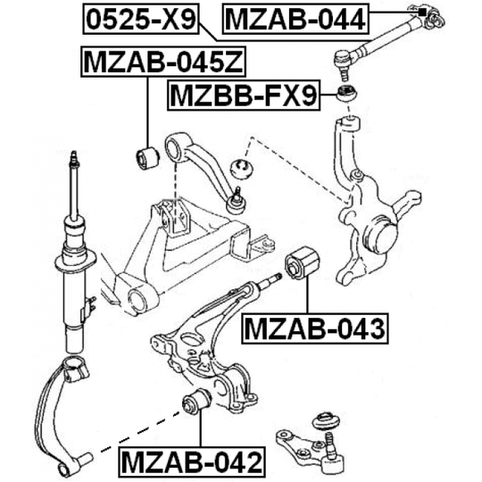 0525-X9 - Track Control Arm 