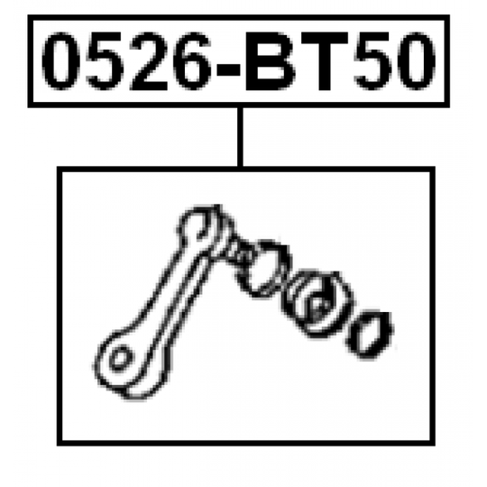0526-BT50 - Ohjauskääntövarsi 