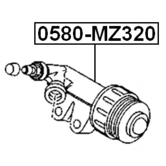 0580-MZ320 - Slavcylinder, koppling 