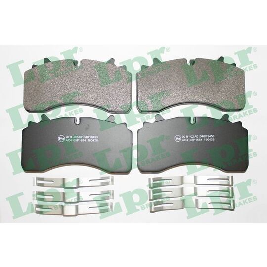 05P1684 - Brake Pad Set, disc brake 