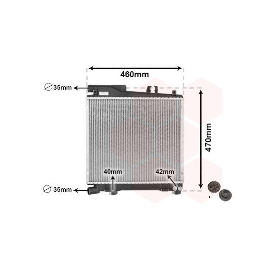 06002055 - Radiator, engine cooling 