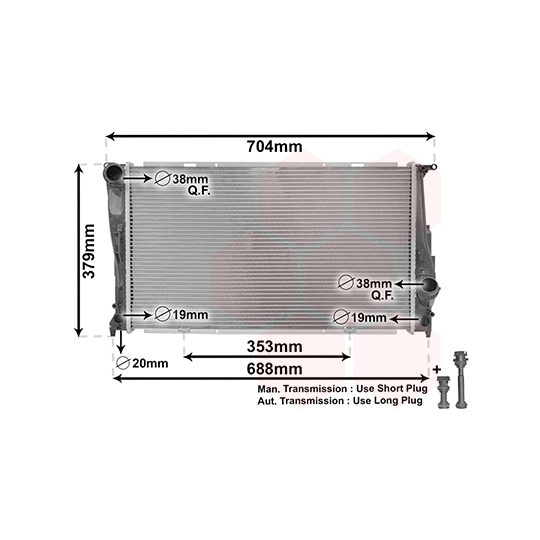 06002542 - Radiator, engine cooling 