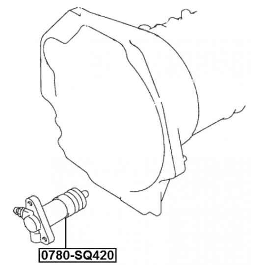 0780-SQ420 - Slavcylinder, koppling 