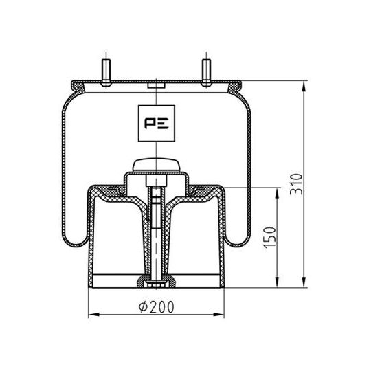 084.082-74A - Boot, air suspension 