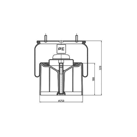 084.084-73A - Boot, air suspension 