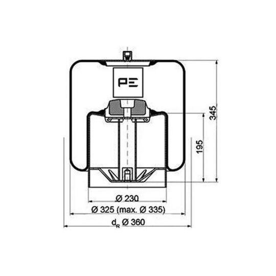 084.115-73A - Boot, air suspension 