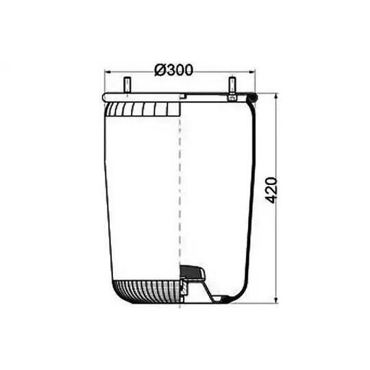 084.116-11A - Boot, air suspension 