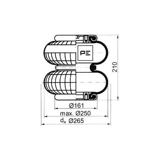 084.127-71A - Boot, air suspension 