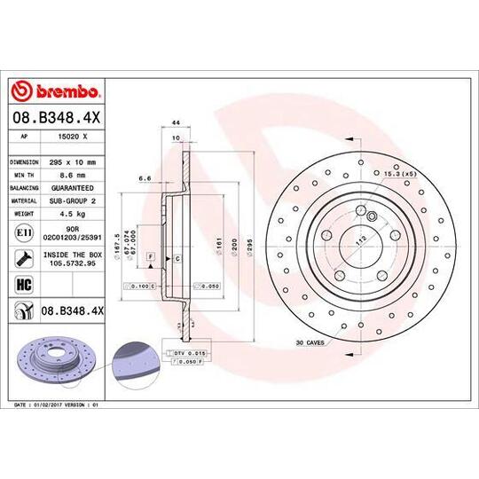 08.B348.4X - Brake Disc 