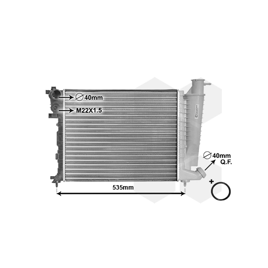 09002154 - Radiator, engine cooling 