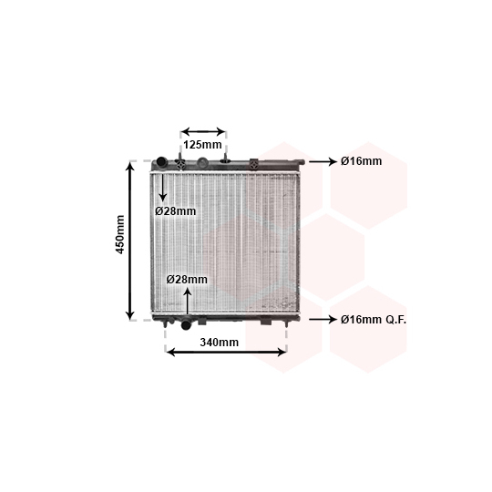 09002190 - Radiator, engine cooling 