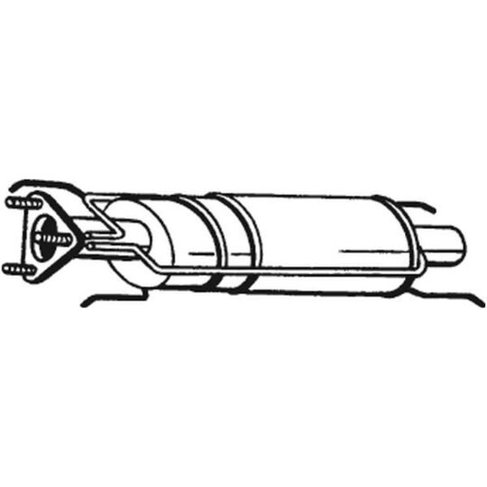 095-202 - Tahma / partikelfilter, väljalaskesüst. 