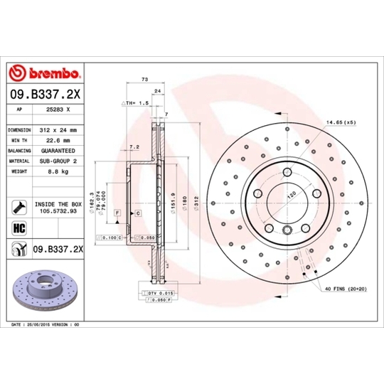 09.B337.2X - Brake Disc 