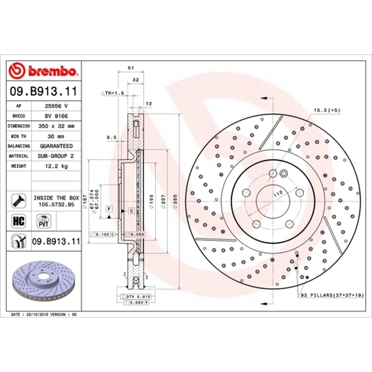 09.B913.11 - Brake Disc 