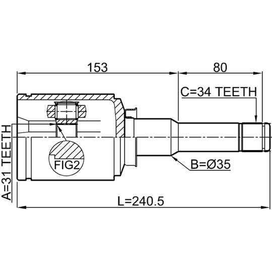 1011-J300LH - Led, drivaxel 