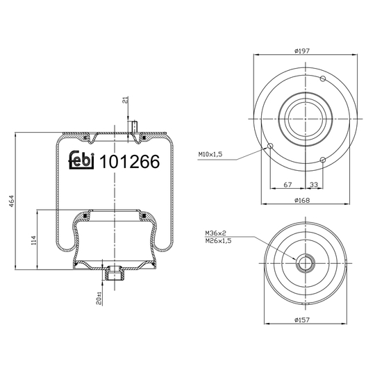 101266 - Boot, air suspension 