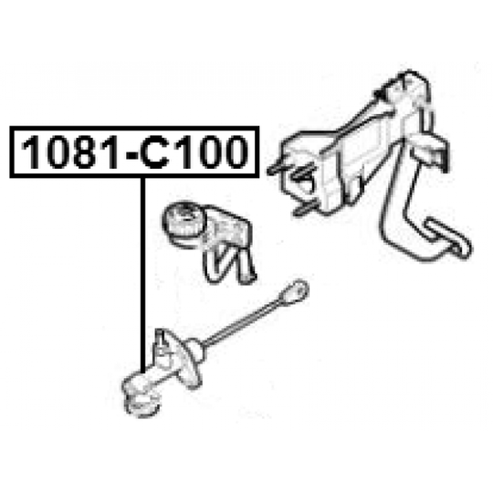 1081-C100 - Givarcylinder, koppling 