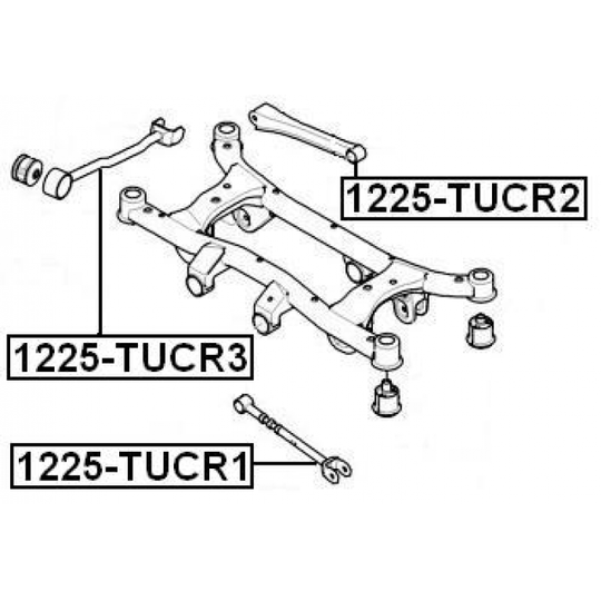 1225-TUCR2 - Länkarm, hjulupphängning 