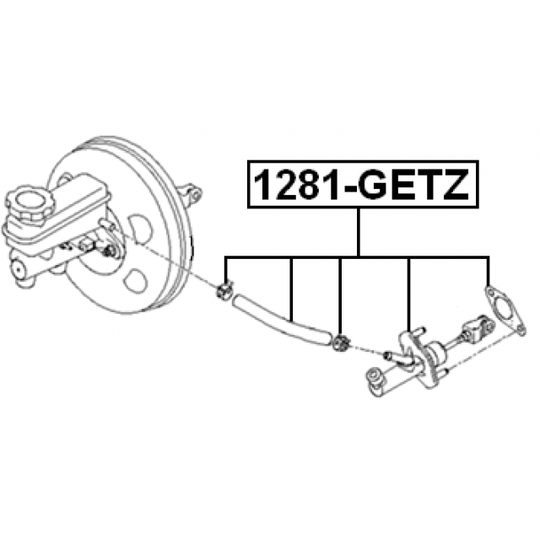 1281-GETZ - Master Cylinder, clutch 