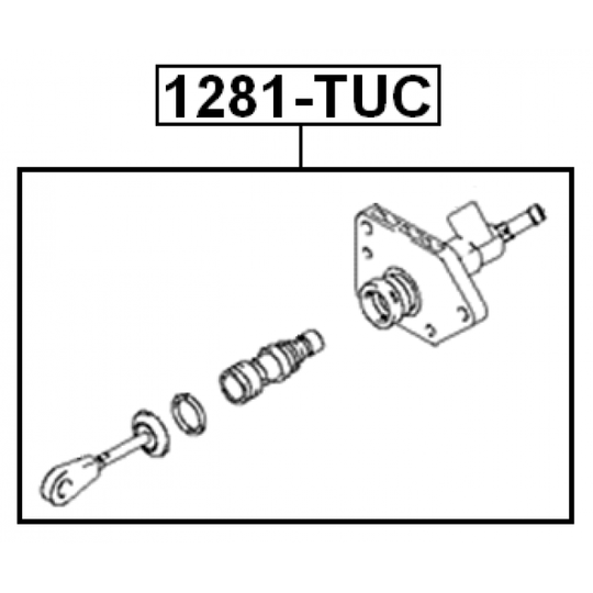 1281-TUC - Givarcylinder, koppling 