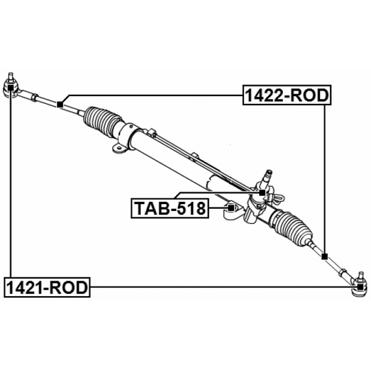 1422-ROD - Tie Rod Axle Joint 