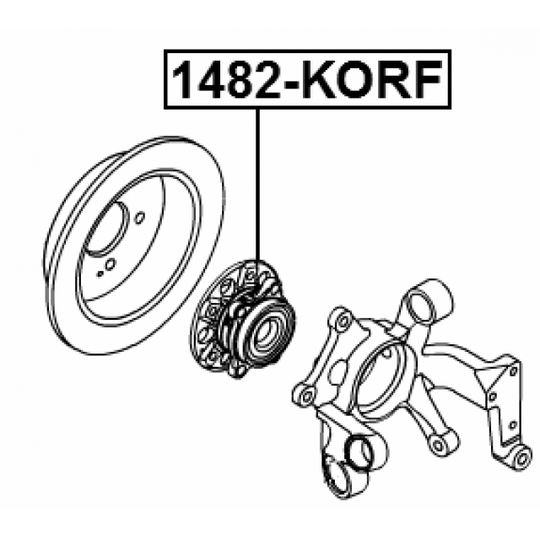 1482-KORF - Wheel hub 