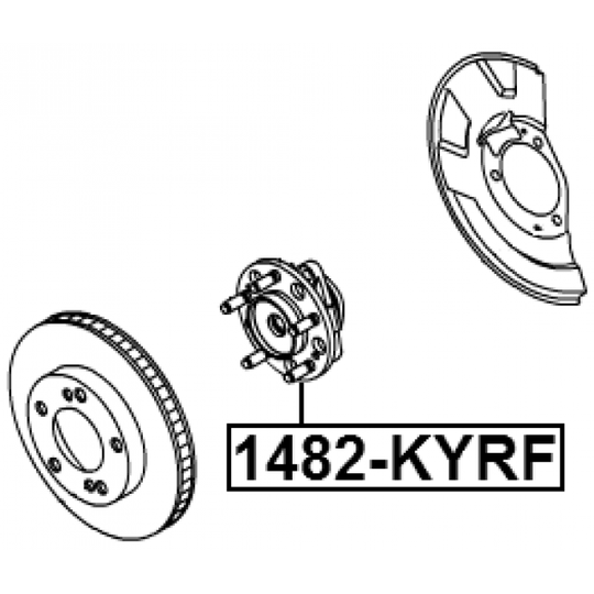 1482-KYRF - Wheel hub 