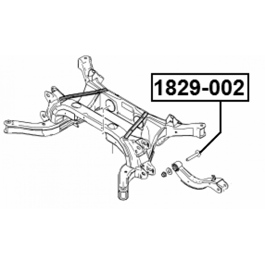 1829-002 - Kallistumansäätöruuvi 