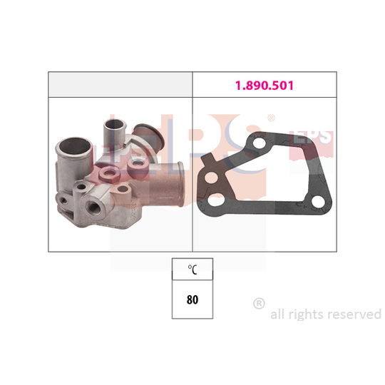 1.880.146 - Thermostat, coolant 