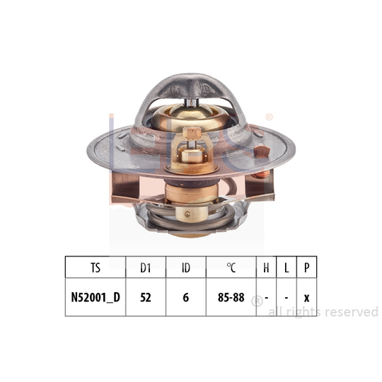 1.880.272S - Thermostat, coolant 