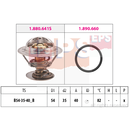 1.880.641 - Termostaatti, jäähdytysneste 