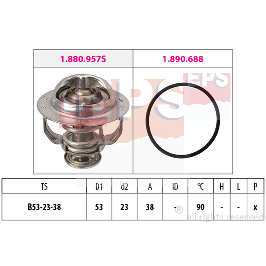 1.880.957 - Termostaatti, jäähdytysneste 