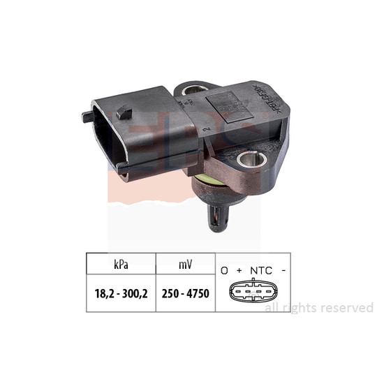 1.993.344 - Air Pressure Sensor, height adaptation 