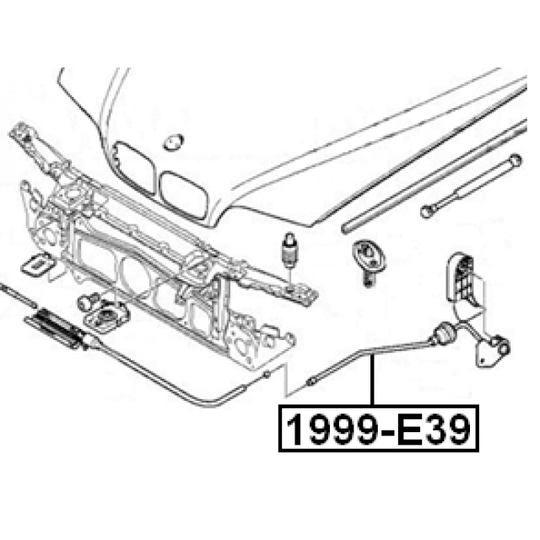 1999-E39 - Bonnet Cable 