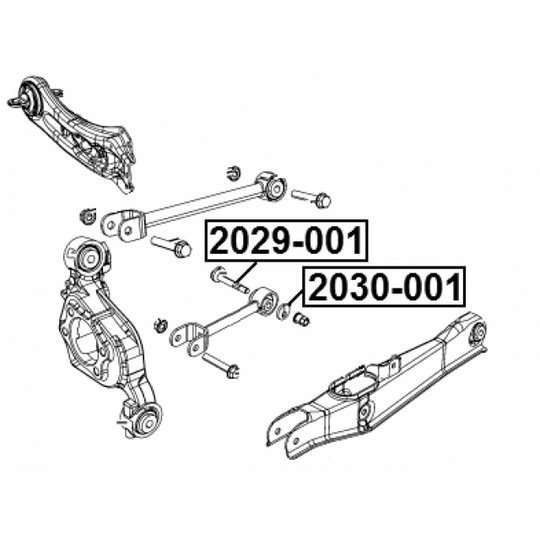 2030-001 - Caster Shim, axle beam 