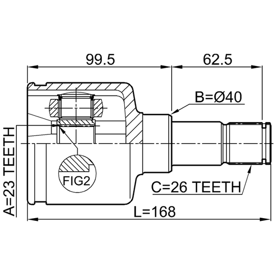 2111-CB420LH - Joint Kit, drive shaft 