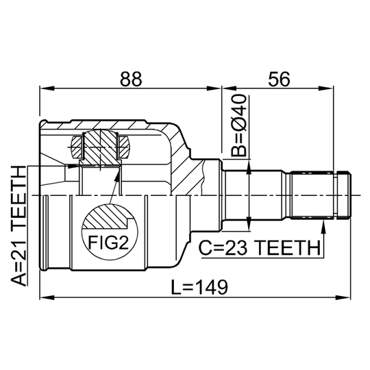 2111-FOCLH - Joint, drive shaft 