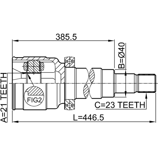 2111-FOCRH - Led, drivaxel 