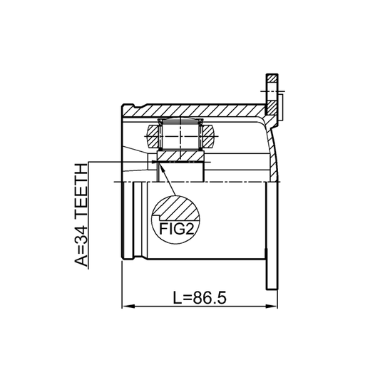 2311-CCLH - Joint Kit, drive shaft 