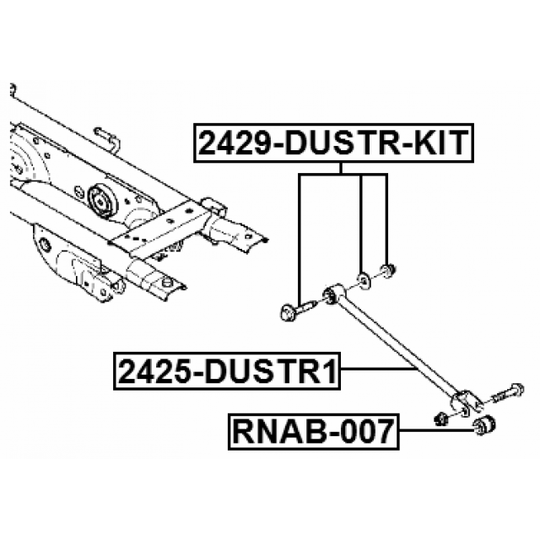 2429-DUSTR-KIT - Kallistumansäätöruuvi 