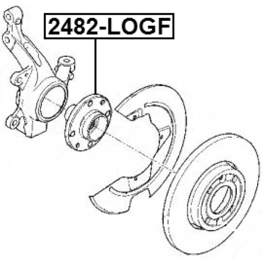2482-LOGF - Wheel hub 